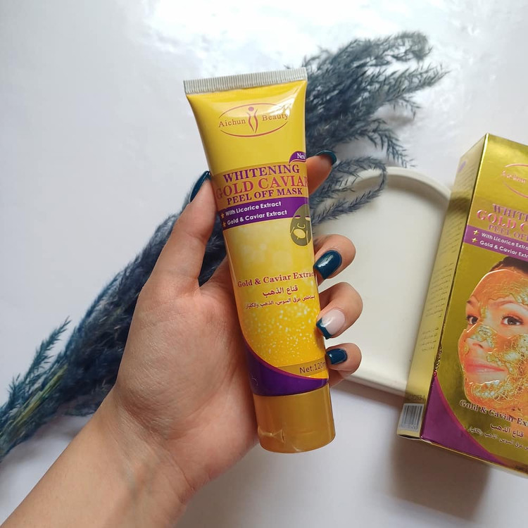 خرید آنلاین ماسک صورت طلا برای پاکسازی و روشنسازی پوست بهصورت لایهبردار