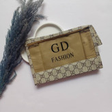 خرید آنلاین کیف آرایشی طرح گوچی کرم قهوه ای