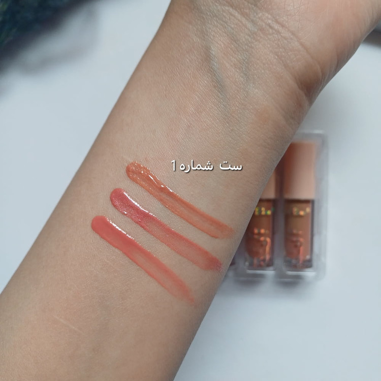 خرید آنلاین ست رژ لب سه تایی براق خرسی