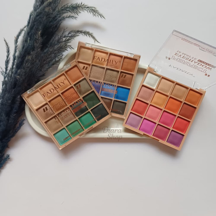 قیمت و خرید آنلاین پالت ۱۶ رنگ فادالی با رنگهای مات و شاین مناسب آرایش روزانه و حرفهای